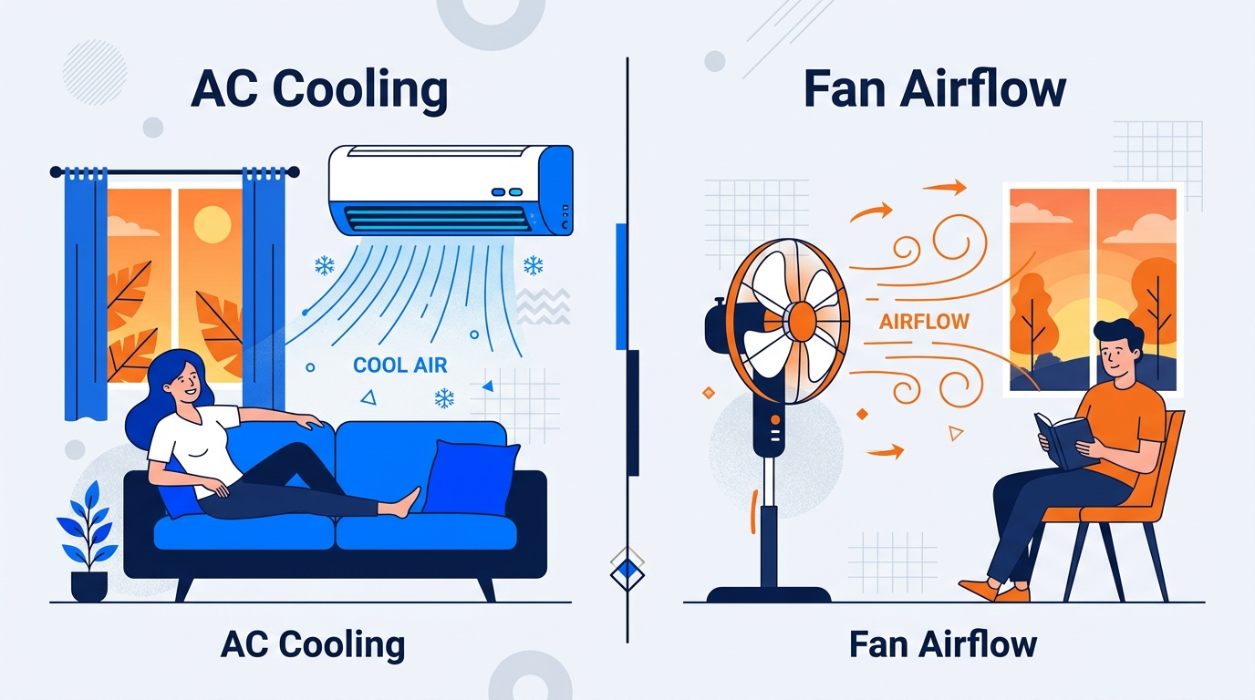 Climatisation ou ventilateur : confort et coût comparés
