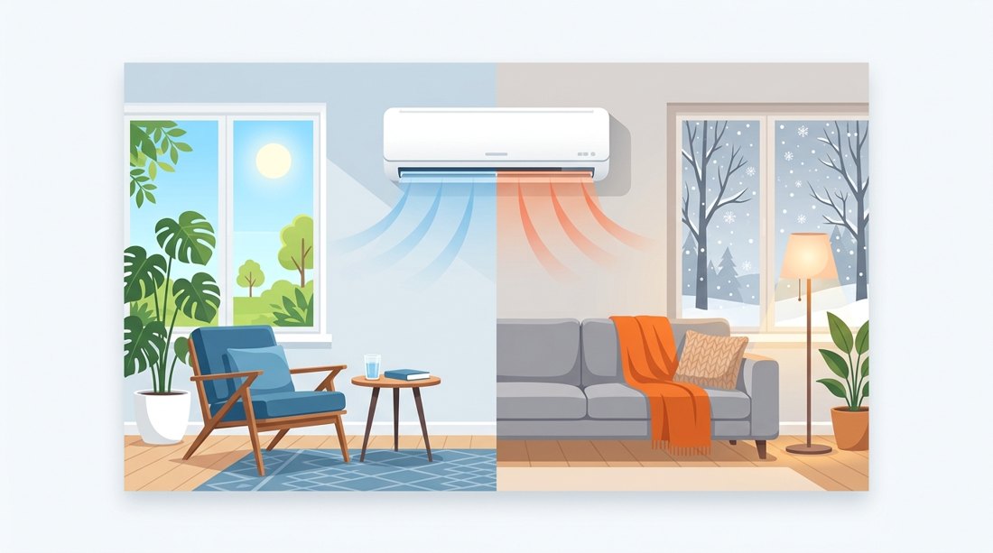 Climatisation réversible : un appareil pour le chaud en hiver et le froid en été